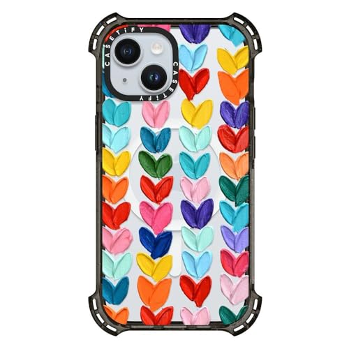 Coque iPhone 15 CASETiFY Bounce haut de gamme transparente cœurs - 4