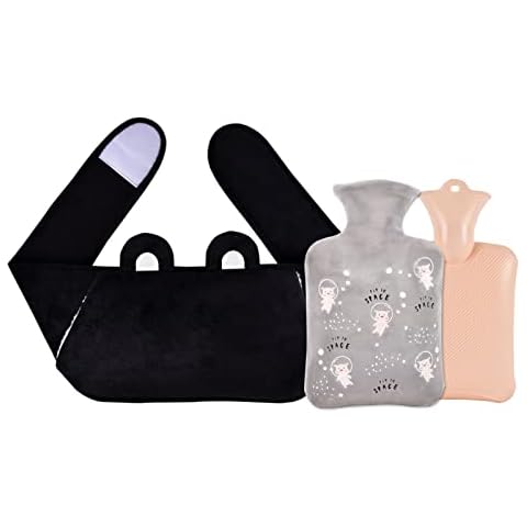 Bolsa Agua Caliente, 3PCS con Cinturón y Funda Suave Cover