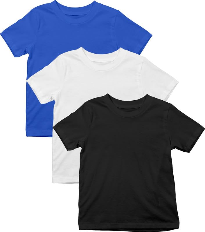 Image of XENOVAURBAN Kids Unisex Combo Round Neck Cotton T-Shirt - P