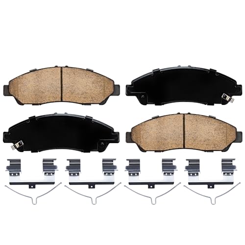 Image of Detroit Axle - Front Brake Pads for 2014-2020 Acura MDX 2016-2022 Honda Pilot 2017-2025 Ridgeline, Ceramic Brake Pads 2015 2018 2019 2021 2023 2024 Replacement
