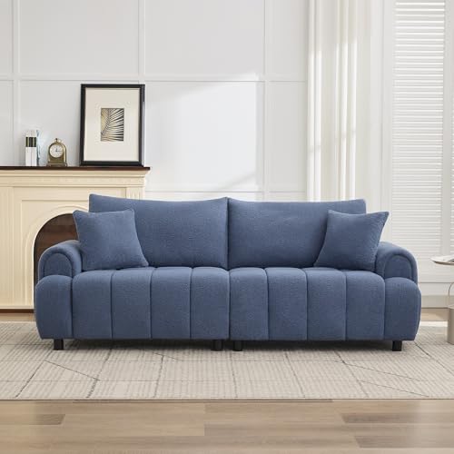 Abbrevi 88 "Modern Boucle Sofa Couch, Oversized Comfy 3 Seater