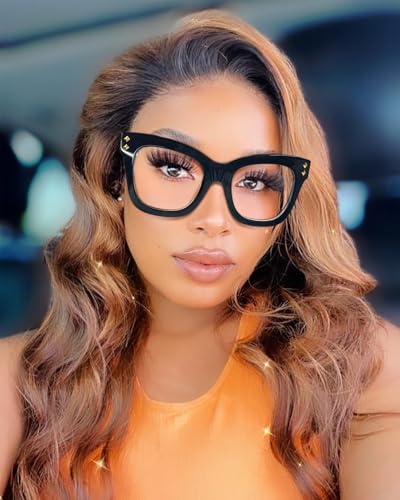 Image of VOOGLAM Square Blue Light Glasses for Women Anti Eyestrain Dry Eyes Computer Phone TV Eyewear Faustyna