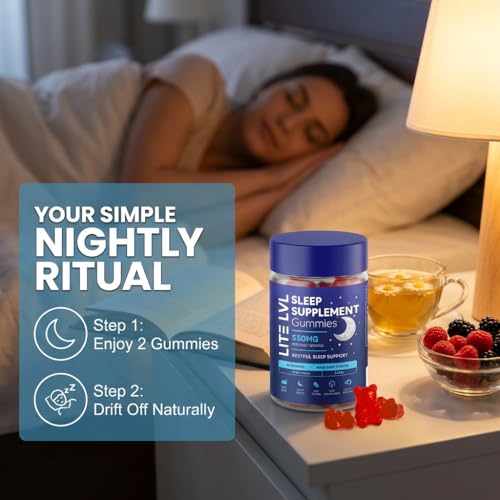 Twin Pack Melatonix Sleep Gummies for Adults - Nightly Sleep Aid - Natural Berry Bliss - 2
