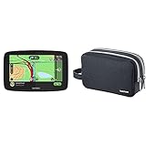 TomTom Navigationsgerät GO Essential (6 Zoll, Stauvermeidung dank TomTom Traffic) & Reisetasche für alle 4,3-, 5- und 6-Zoll-Display Modelle (z. B. TomTom GO, Start, Via, GO Basic, GO Essential)