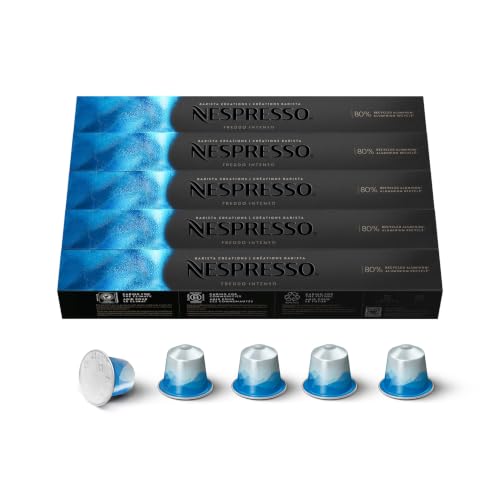 Nespresso Original, Freddo Intenso, Dark Roast, 50-Count Coffee Pods