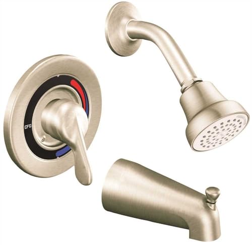 Cleveland Faucet Group 40311CBNGR Cornerstone Tub And Shower Trim Brushed Nickel 1.75 Gpm