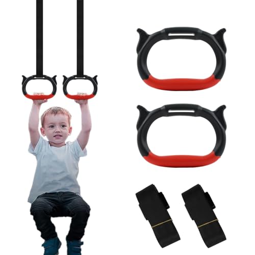 Catálogo para Comprar On-line Ropa de Gimnasia para Niño de esta semana. 42 HASTHIP® Anillos de Gimnasia para Niños con Correas de Nailon Ajustables,Aros Antideslizantes Goma,Entrenamiento Fuerza en Casa Carga 150kg Equipo Fitness para Niños y...