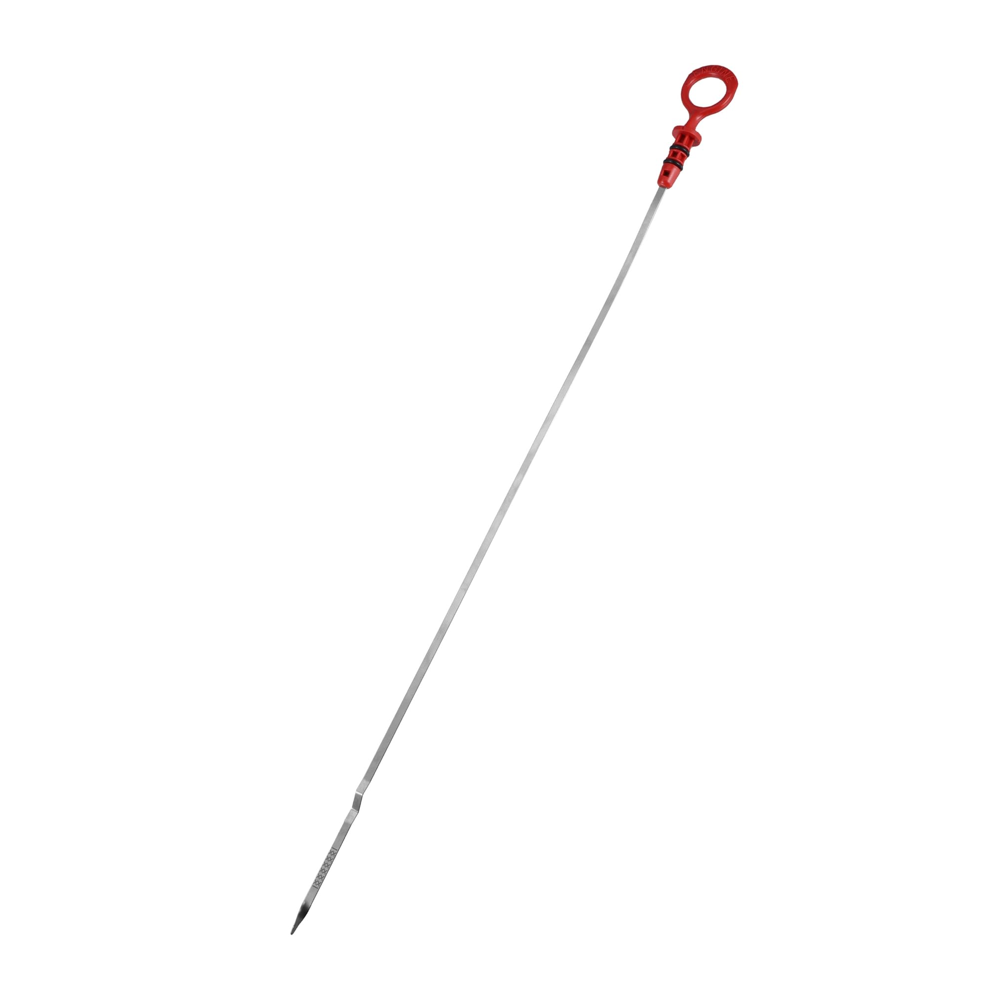Car Engine Oil Dipstick for Volvo XC90 2.5L L5 2003-2006 Oil Level Dipstick Oil Trans Level Dip 9497557 Plastic Stainless Steel Silver Tone Red Premium Fit Design