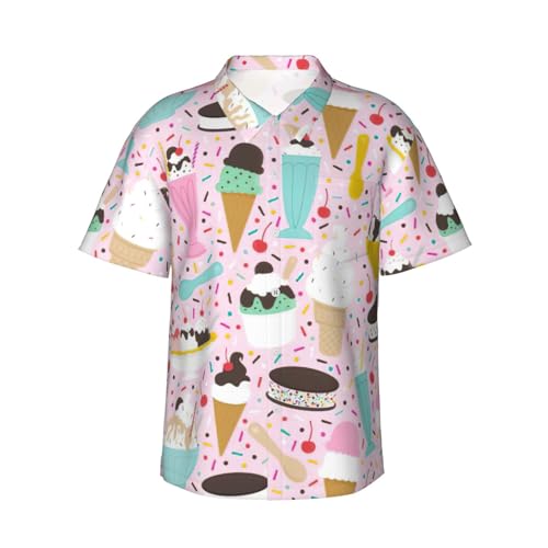 Chemises de plage et short d'été boutonné EdWal à motif hawaïen pour homme
