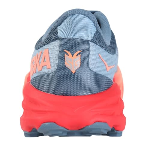 HOKA Hoka ONE ONE Women's Speedgoat 5 Running Shoes, Blue Coral Camellia, 8.5 UK, Blue Red, 7 US