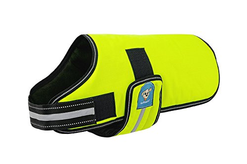Knuffelwuff 13930-010 Hundemantel Funktionstextil reflektierend, neon gelb