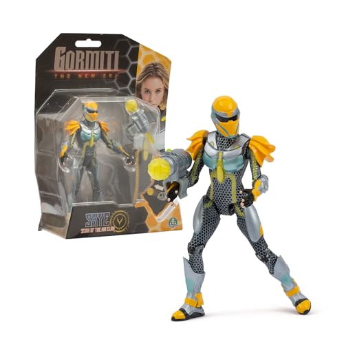 Ya en mundofriki.es: Gormiti - Figura de 15 cm de Scion Skye con Ataque, Gormiti de la Nueva Era, Accesorio con Función de Disparo, Texturas Metálicas y Acabados Plateados, 9 Puntos de Articulación, Famosa (GRV11100)