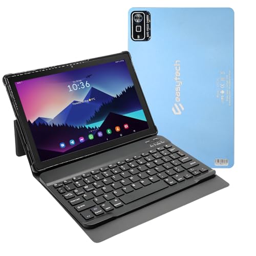 Tablet E1035 10.1' HD+ 256GB/ 8GB RAM Bateria 6000mAh, Octa Core, Câmera 13MP Dual Chip com Capa e Teclado para Estudos e Trabalho (Azul)