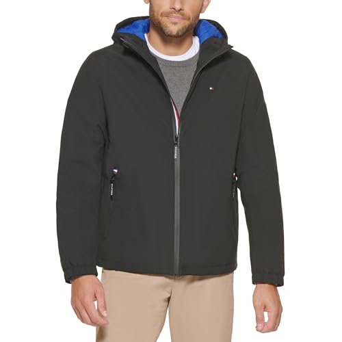 Tommy Hilfiger Mens Tommy Hilfiger Men's Quilted Hooded Puffer Jacket