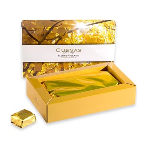 Cuevas | Marron Glace Entero | Pack de 8 Marron Glace | Auténticos Frosted Browns - 150 Gr | Caja de regalo marrón elegante