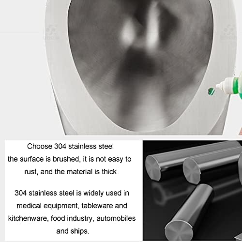 Wall-Mounted 304 Stainless Steel Urinal Ground Drainage/Wall Drainage Men's Urinals Vertical Drainage Public Toilets Used in Public Toilets Such as Schools,B