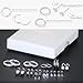 Hypoallergenic Flat Back Earring Sets for Multiple Piercing Sterling Silver Small Huggie Hoop Earrings for Women Surgical Stainless Steel FlatBack Silver Stud Earrings Trendy Cartilage Earring Stacks