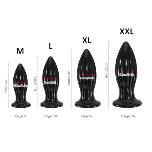 Image of Huge Anal Plug, Giant Prostate Dildo Egg Ball Fantasy Buttplug, 10.2'' Big Anal Trainer Stretcher Dilator, Anal Sex Toys for Women Men Couples