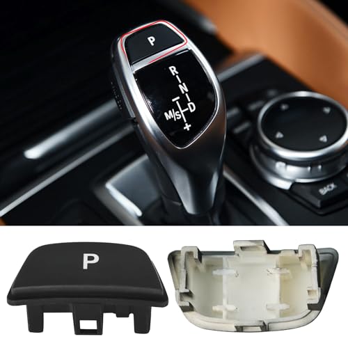 Jaronx Compatible with BMW Gear Shift P Button for X5 F15 2014-2018/ X6 F16 2014-2019, Gear Shift Parking Button Replacement for BMW F15 F16 61319346827 (Matte Black)
