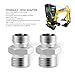 Phefop 2PCS Hydraulic Hose Adapters, Alloy Steel M14 to M16 Hose Fittings Hydraulic Pipe Thread Connectors for Industries Quick Connection