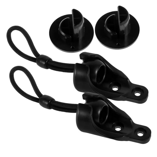 Gadpiparty 1Set Windproof Curtain Cord Lock Set Elastic Clips with Screws Wall Plugs for Securely Holding Roller Blinds Shades Place for Indoor Outdoor Use