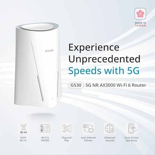 G530 5G NR AX3000 Wi-Fi 6 Router con 5G fino a 3.4 Gbps, Wi-Fi 6, Gigabit WAN e porte LAN, WAN Failover, WPA3, VPN, VLAN, sbloccato per tutte le reti. - Router - Immagine 1