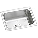 Elkay Lustertone LFR2519PD Single Bowl Top Mount Stainless Steel Sink with Perfect Drain