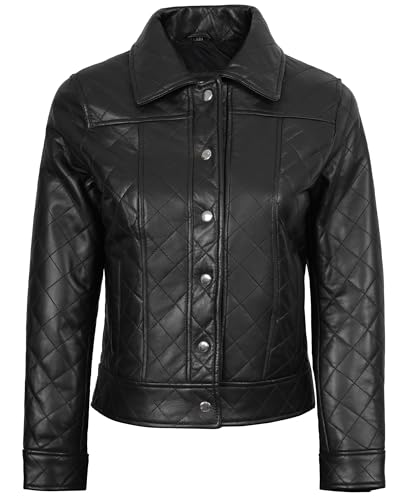 Image of Decrum Vintage Style Real Lambskin Casual Leather Jackets for Women