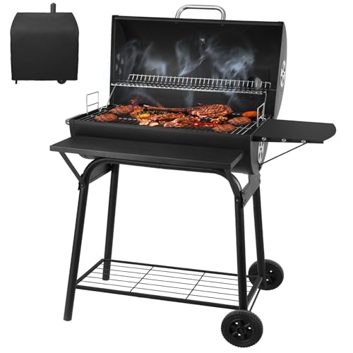 Holzkohlegrills Mit Deckel | Holzkohlegrill Grillwagen - Kohlegrill Griff, Grillrost und Thermometer, Smoker Grill Holzkohles Holzkohlegrill groß, BBQ Grill Gartengrill Holzkohle Holzkohlegrills Mit Deckel | Holzkohlegrill Grillwagen - Kohlegrill Griff, Grillrost und Thermometer, Smoker Grill Holzkohles Holzkohlegrill groß, BBQ Grill Gartengrill Holzkohle