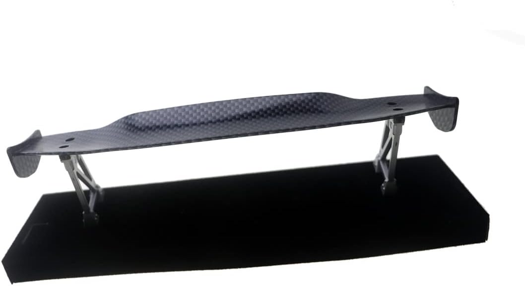 1/10 Tail Wing Carbon Fibre Color Rear Spoiler for 1/10 RC Drift Car On-Road Racing Car Upgrade Part (Glossy448)