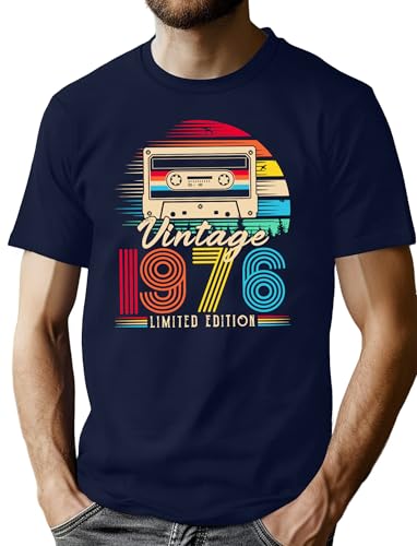 Cadeau anniversaire 50 ans t-shirt pour homme vintage 1975 à offrir pour une fête