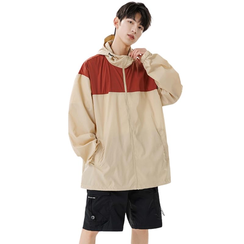 Unisex Summer UV Protection Nylon Jacket Lightweight Quick Dry Hoodie Sun Cover-image-45