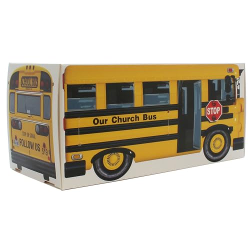 Cajas para donaciones bus iglesia caja de cartón (50 pzas) miniatura 3