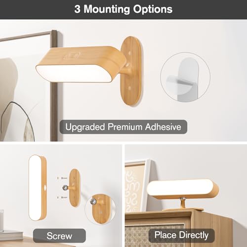 Hensam Battery Operated Wall Sconces, Wireless LED Wall Sconce Set of Two for Bedroom, Rechargeable Wall Lights for Picture, 5 Modes Dimmable Wall Lamps for Living Room, 2 Pack - Cosy Home Interiors Hensam Battery Operated Wall Sconces, Wireless LED Wall Sconce Set of Two for Bedroom, Rechargeable Wall Lights for Picture, 5 Modes Dimmable Wall Lamps for Living Room, 2 Pack - Image 4