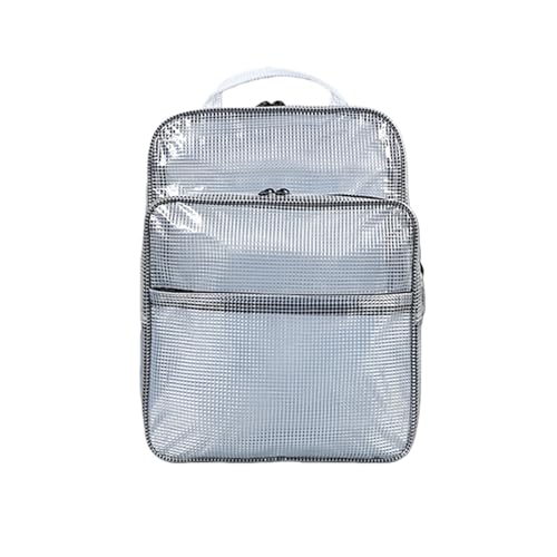 Mochila de herramientas de 17 pulgadas, transparente, antiestática, para ingenieros, bolsa grande para laptop, para trabajo y viajes, bolsa de ingenieros de sala limpia