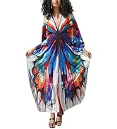 Kaftan Dress for Swimwear Women Plus Size Bathing Suit Cover Up Beach Robe