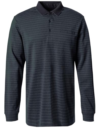 Pierre Cardin Polo à manches longues pour homme - 3 boutons - Coupe moderne, Dark Forest 5222, XXL