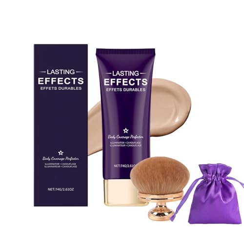 All Over Complexion Perfector, Body Coverage Perfector para piernas, cuerpo y piernas, resistente al agua, resistente al agua para varices, maquillaje de piernas (74 g) (natural)