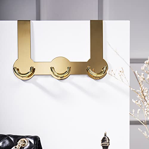 Practical Bathroom Shower Door Hook Hanging Clothes Towels Punch-Free Metal Hook Home Bathroom Hardware Shower Glass Door Hooks For Towels #TOP7