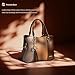 Pomelo Best Purses and Handbags for Women with Multiple Pockets, Leather Top Handle Satchel Fashion Tote Shoulder Bags for Ladies, Brown Combination Fall