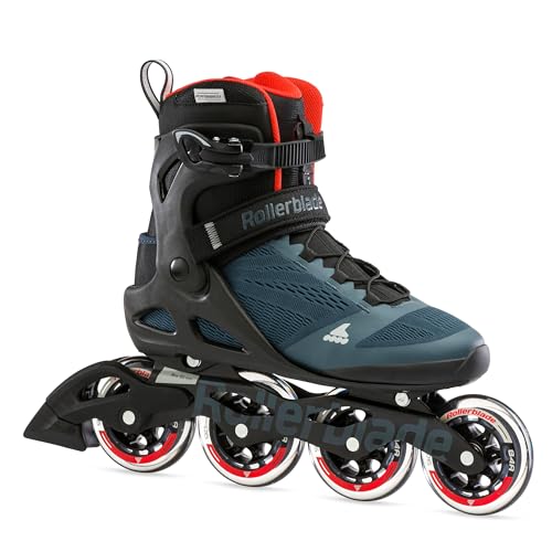 Rollerblade Macroblade 90 Men's Adult Fitness Inline Skate, Orion Blue/Spicy Orange, Performance Inline Skates by Rollerblade - Used condition - US$79.33