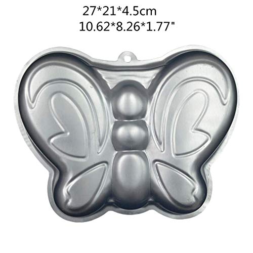 Image of Ulalaza Butterfly Cake Pan 3D Aluminum Cake Mould Wedding Christmas Birthday Cake Baking Pan
