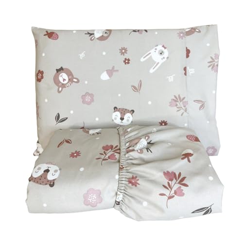 Lençol para Berço com Elástico e Fronha Micropercal Poliéster 300...