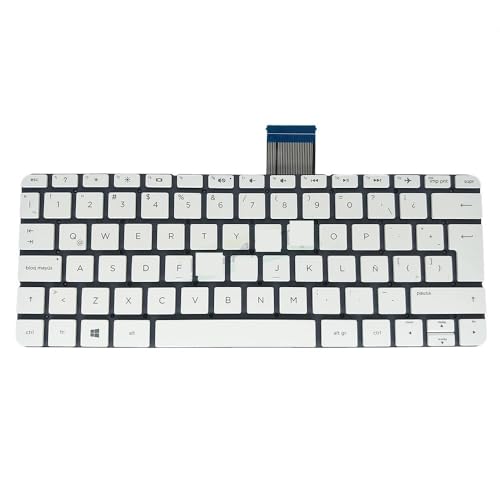 HP Stream 11-D 11-R 11-P 11-Y 11-D001TX 11-D001TU LA ラテンホワイト PK131A61C24 用ノートパソコンキーボード(フレームなし)