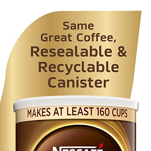 Nescafe Taster's Choice, French Roast Medium Dark Roast Instant-Coffee, 11.1 Oz. Resealable Canister, 2 Pack (320-Cups Total) #TOP5