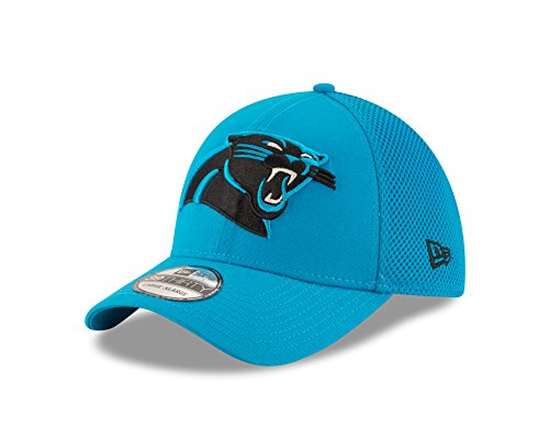 New Era NFL Carolina Panthers Mega Team 39THIRTY Stretch Fit Cap, Medium/Large, Blue