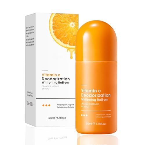 Orange Deodorant-Balsam-Stick,Vitamin C Antitranspirant Deo Gegen Starkes Schwitzen,Anti Schweiß Deo bei Hyperhidrose mit Langzeitschutz,Schwitzen am Kopf und Hände,Deoroller für Damen & Herren (1)