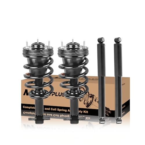 MOSTPLUS 345074 579105 Front and Rear Strut shock Assemblies Compatible with GMC Sierra 1500/ Chevy Silverado 1500 2007-2013 w/o electronic suspension(Set of 4)