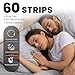 Yhemday Nasal Strips, (60 Pieces, Transparent), Blocked Nose Relief, Nose Strips for Breathing, Snoring Aids for Men & Women, Drug-Free Snore Strips