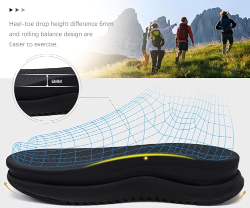 Oncai Hiking Sandals For Men,Arch Support Walking Trail Man Fisherman Sandles,Breathable Mesh Water Beach And Orthopedic Father Sports Recovery Sandals With Adjustable Strap Black Size 10 thumb #3